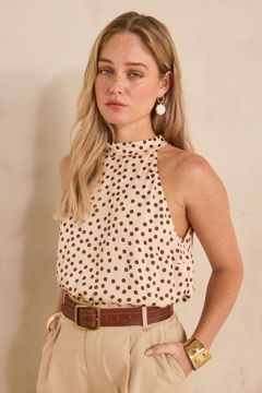 Picture of DARLA POLKA DOT SLEEVELESS TOP